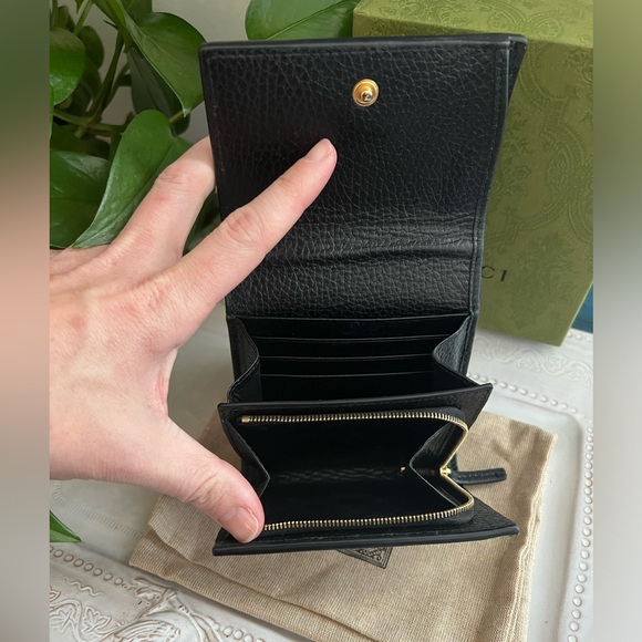 GUCCI GG Marmont Supreme Compact Wallet - Picture 5 of 12
